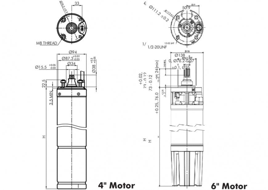 DAYLIFF DSM 2.2kW 3PH SUB MOTOR