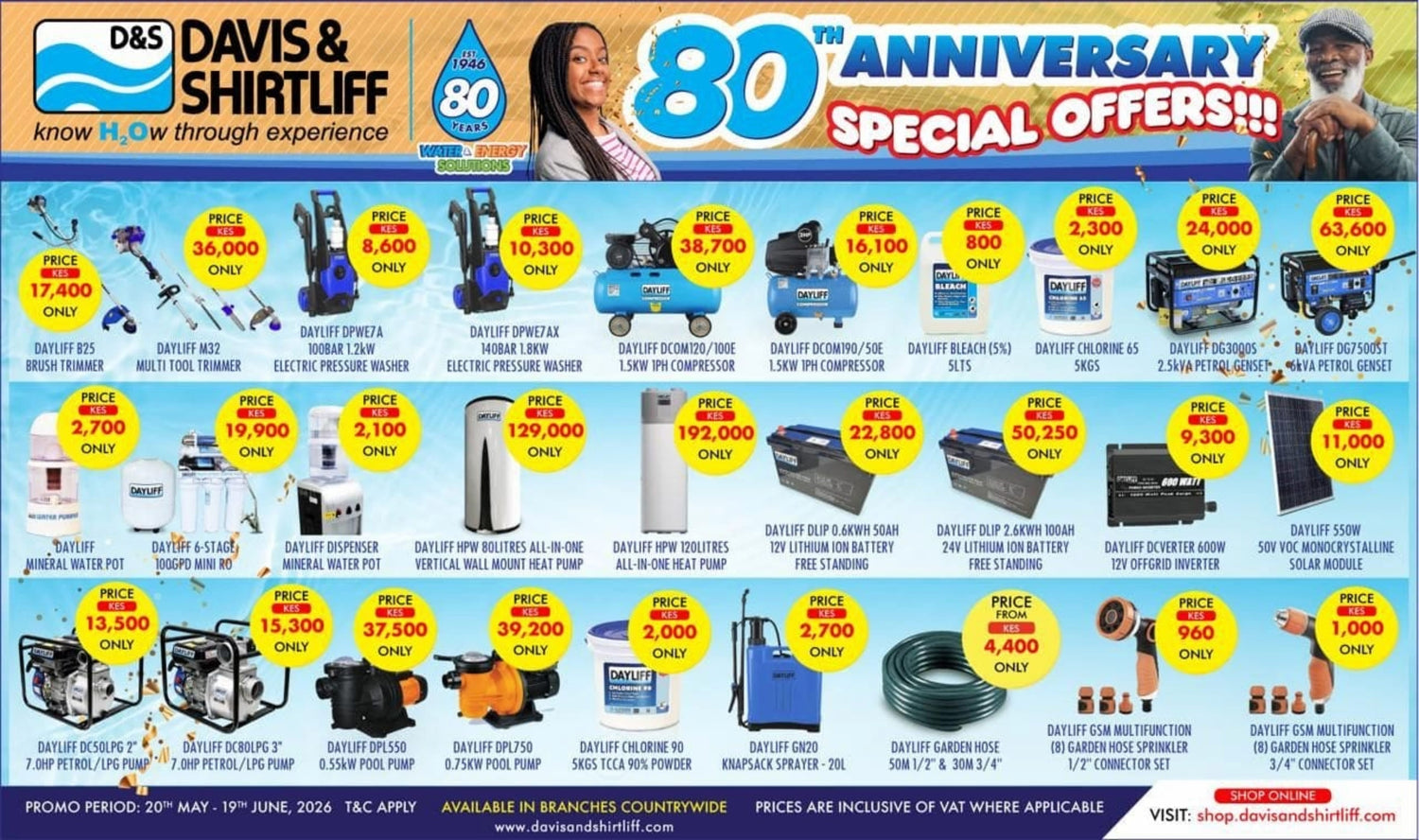80th Anniversary Offers