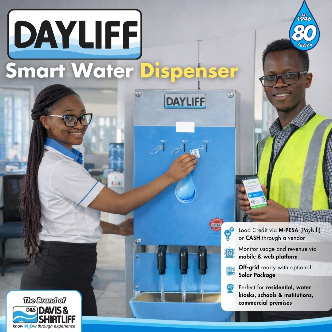 Dayliff Smart Water Dispenser - 3 Tap C/W 10 Tags