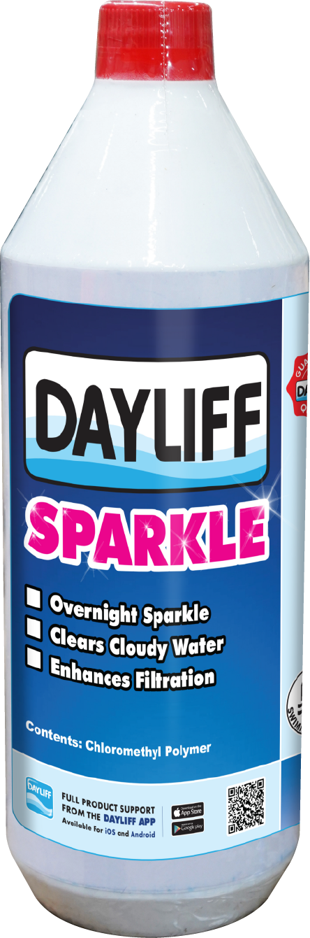 Dayliff Sparkle - 1L Overnight Sparkle, Clears Cloudy Water & Enhances Filtration