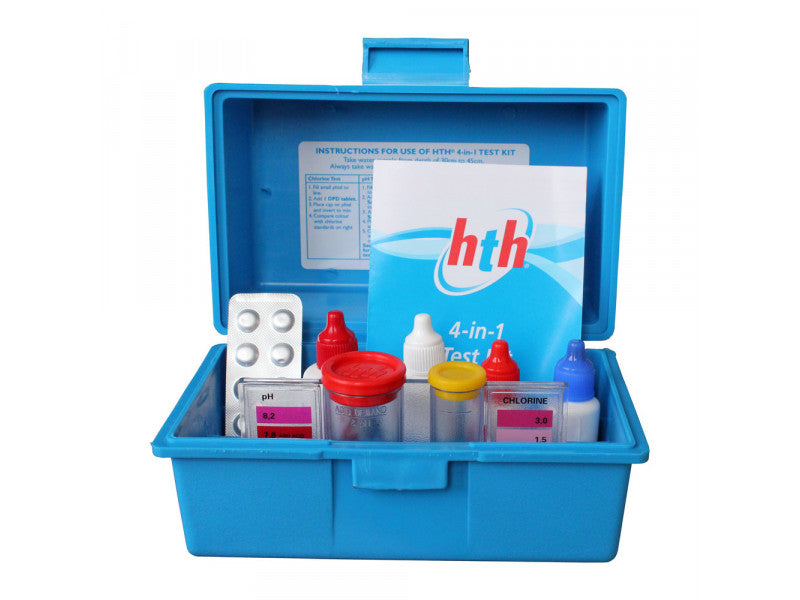 HTH Swimming Pool Test Kit - 3-in-1 Test Kit for pH, Chlorine & Acid Demand
