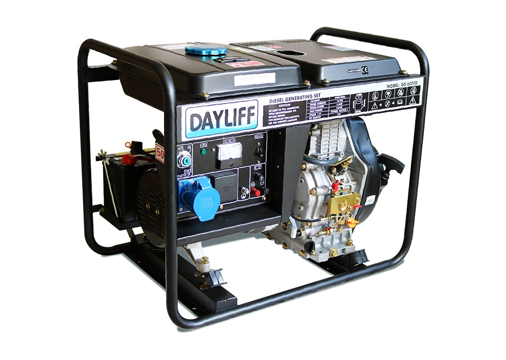 DAYLIFF DG8000DT 7.5KVA 3PH OPEN GENERATOR